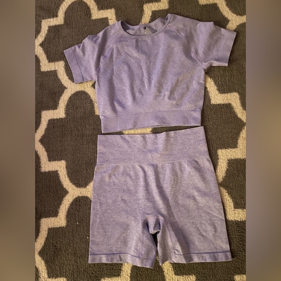 purple workout set - Picture 2 of 5